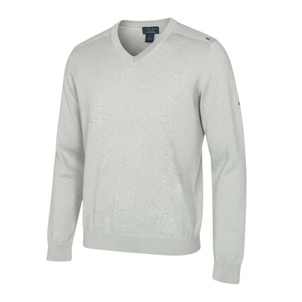 🧵 Polo Jeans Co. Ralph Lauren V-Neck Sweater L 👕 100% Cotton Classic Gray